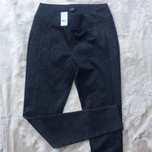 LOFT Black Glittery Stretch Pants/Leggings.18272